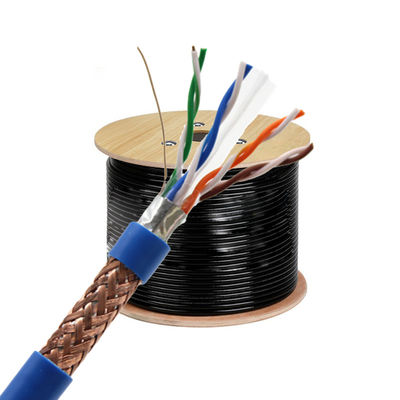 Qualität  SFTP NETWORK CABLES CAT 6 CAT6 CAT6A CAT7 305M STP Cat6 FTP CPR LAN CABLE 23AWG COPPER 1000FT LSZH sftp ax usine